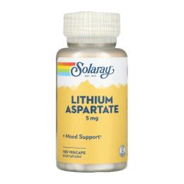 Вітамінно-мінеральний комплекс Solaray Lithium Aspartate 5mg - 100 vcaps (2023-10-3428)