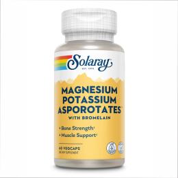 Вітамінно-мінеральний комплекс Solaray Magnesium &amp; Potassium Asporotate - 60 vcaps (2022-10-1022)