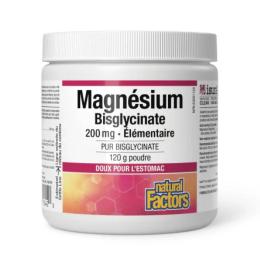 Вітаміни та мінерали Natural Factors Magnesium Bisglycinate 200mg - 120g Pure (2023-10-3821)