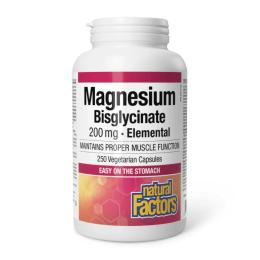 Вітаміни та мінерали Natural Factors Magnesium Bisglycinate Pure 200 mg - 250 caps (2023-10-6558)