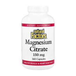 Вітаміни та мінерали Natural Factors Magnesium Citrate 150mg - 360 caps (2023-10-5743)
