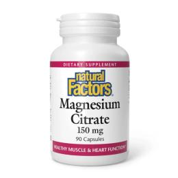 Вітаміни та мінерали Natural Factors Magnesium Citrate 150mg - 90 caps (2023-10-3823)