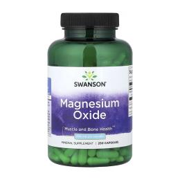 Вітамінно-мінеральний комплекс Swanson Оксид магнію, 200 мг, Magnesium Oxide, 250 капсул (2023-10-6873)