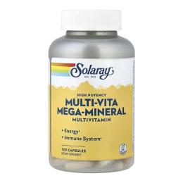 Вітамінно-мінеральний комплекс Solaray Mega-Mineral Multi-Vitamin - 120 caps (2023-10-6750)