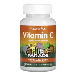 Вітамінно-мінеральний комплекс  Natures Plus Kids Vit C Chewable - 90 tabs (2022-10-2863)
