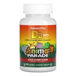 Вітамінно-мінеральний комплекс  Natures Plus Kids Vit D3 Chewable 500 IU - 90 tabs (2022-10-2853)