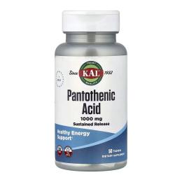 Вітамінно-мінеральний комплекс KAL Pantothenic Acid Sustained Release 1000mg - 50 tabs (2023-10-7025)