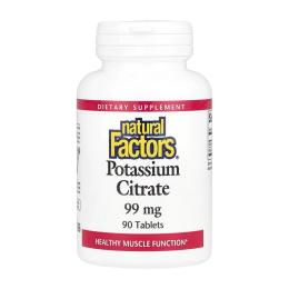 Вітаміни та мінерали Natural Factors Potassium Citrate 99mg - 90 tabs (2023-10-6559)