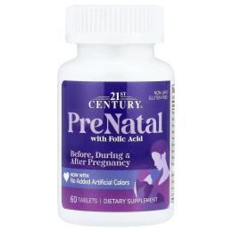 Вітамінно-мінеральний комплекс 21st Century PreNatal - 60 tabs (2023-10-7070)