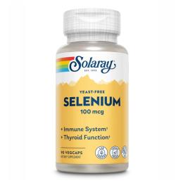 Вітамінно-мінеральний комплекс Solaray Selenium Yeast Free 100mcg - 90 vcaps (2022-10-1030)