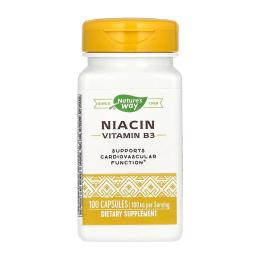 Вітамінно-мінеральний комплекс Natures Plus Niacin 100 mg - 100 caps (2023-10-6392)