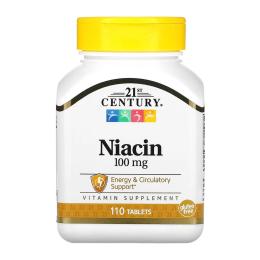 Вітамінно-мінеральний комплекс 21st Century Niacin 100 mg - 110 tabs (2023-10-7120)