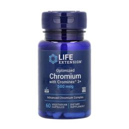 Вітаміни та мінерали Life Extension Optimized Chromium with Crominex 3+ 500 mcg - 60 vcaps (2023-10-3216)