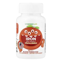 Вітаміни та мінерали Lifeable VitaWorks Kids Iron With Vitamin C - 120 chewables (2023-10-7245)