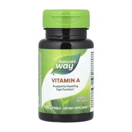Вітамінно-мінеральний комплекс Natures Plus Vitamin A - 100 softgels (2023-10-6393)