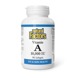 Вітаміни та мінерали Natural Factors Vitamin A 10000 IU - 90 softgels (2023-10-6549)