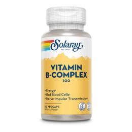 Вітамінно-мінеральний комплекс Solaray Vitamin B-Complex 100 - 50 vcaps (2023-10-2384)