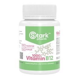 Вітамінно-мінеральний комплекс Stark Pharm Vitamin B12 1000 mcg - 100 tabs (2023-10-7432)