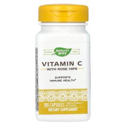 Вітамінно-мінеральний комплекс Natures Plus Vitamin C Rose Hips - 100 caps (2023-10-3396)