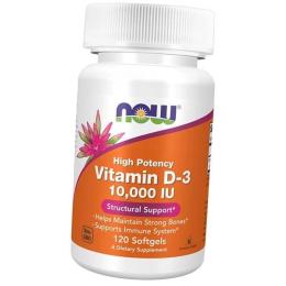 Вітаміни та мінерали Now Foods VIT D-3 10,000 IU - 120 sgels (2022-09-1191)