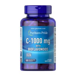Вітаміни та мінерали Puritans Pride Vitamin C-1000 mg with Bioflavonoids - 100 caps (2023-10-6435)