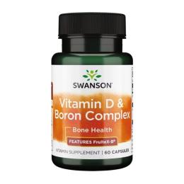 Вітамінно-мінеральний комплекс Swanson Комплекс вітаміну D з бором, Vitamin D Boron Complex, 60 капсул (2022-09-0925)