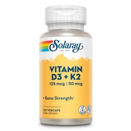 Вітамінно-мінеральний комплекс Solaray Vitamin D-3 &amp; K-2 - 120 vcaps (2022-10-1038)