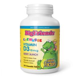 Вітаміни та мінерали Natural Factors Vitamin D3 10 mcg (400 IU) - 250 tabs Berry Bunch (2023-10-3816)