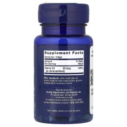 Вітаміни та мінерали Life Extension Vitamin D3 25 mcg (1000 IU) - 90 softgels (2023-10-3217)