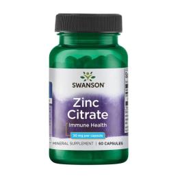 Вітамінно-мінеральний комплекс Swanson Цитрат цинку, 30 мг, Zinc Citrate, 60 капсул (100-74-2160613-20)