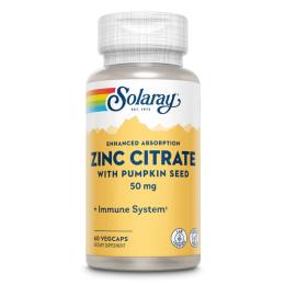Вітамінно-мінеральний комплекс Solaray Zinc Citrate 50mg - 60 vcaps (2022-10-2448)