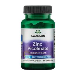 Вітамінно-мінеральний комплекс Swanson Піколінат цинку, 22 мг, Zinc Picolinate, 60 капсул (100-98-2790940-20)