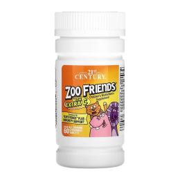 Вітамінно-мінеральний комплекс 21st Century Zoo Friends Multi with Extra C - 60 chewable tabs (100-85-3175286-20)