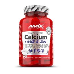 Вітамінно-мінеральний комплекс AMIX Calcium+Mg &amp; Zn  100 tabs (04104-01)