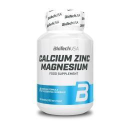 Вітамінно-мінеральний комплекс BioTech Calcium Zinc Magnesium  100 tabs (00286-01)