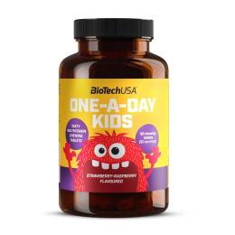 Вітамінно-мінеральний комплекс BioTech One A Day Kids  90 chew tabs, strawberry raspberry (24582-01)
