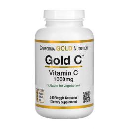 Вітамінно-мінеральний комплекс California Gold Nutrition Gold C Vitamin C 1000 mg  240 veg caps (21266-01)