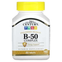 Вітамінно-мінеральний комплекс 21st Century B-50 Complex (60 tabs) (11346-01)