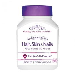 Вітамінно-мінеральний комплекс 21st Century Hair, Skin &amp; Nails (50 tabs) (11230-01)