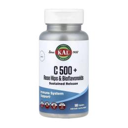 Вітамінно-мінеральний комплекс KAL  C 500 + rose hips &amp; bioflavonoids (100 tab) (24711-01)