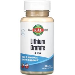 Вітамінно-мінеральний комплекс KAL  Lithium Orotate 5 mg (120 veg caps) (22491-01)