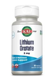 Вітамінно-мінеральний комплекс KAL  Lithium Orotate 5 mg (60 veg caps) (19505-01)