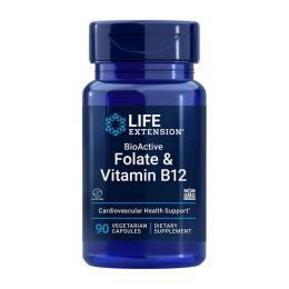Вітаміни та мінерали Life Extension  Folate &amp; Vitamin B12 (90 veg caps) (20264-01)