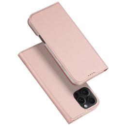 Чохол-книжка Dux Ducis з кишенею для візиток для Apple iPhone 16 Pro Max (6.9) Rose Gold
