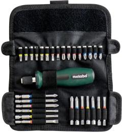 Набір біт для викруток METABO 626726000 29 шт + викрутка