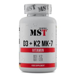 Вітамінно-мінеральний комплекс MST Vitamin D3 + K2 MK 7 (120 sgels) (22970-01)