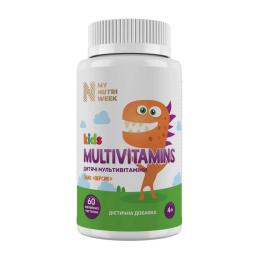 Вітамінно-мінеральний комплекс My Nutri Week Kids Multivitamins (60 jelly lozenges, peach) (24313-01)