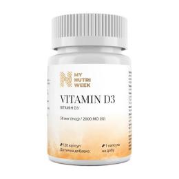 Вітамінно-мінеральний комплекс My Nutri Week Vitamin D3 2000IU (50 mcg) (120 caps) (24193-01)