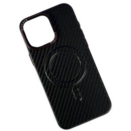 Чохол-накладка Infinity AirCase Metal MagSafe для Apple iPhone 16 Pro Max Carbon
