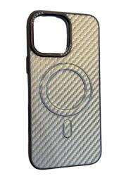 Чохол-накладка Infinity AirCase Metal MagSafe для Apple iPhone 16 Pro Max Silver